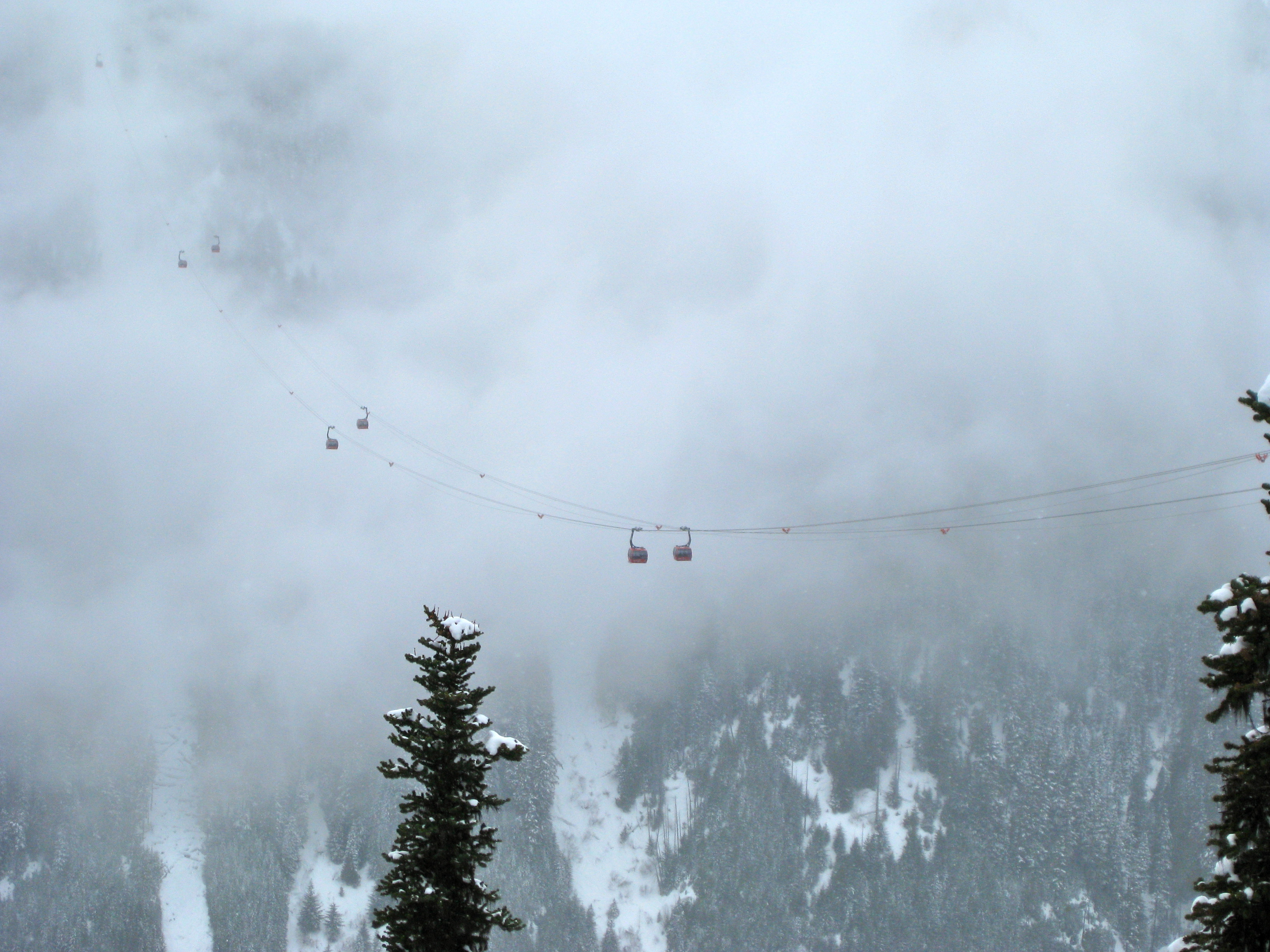 The Peak to Peak in the clouds