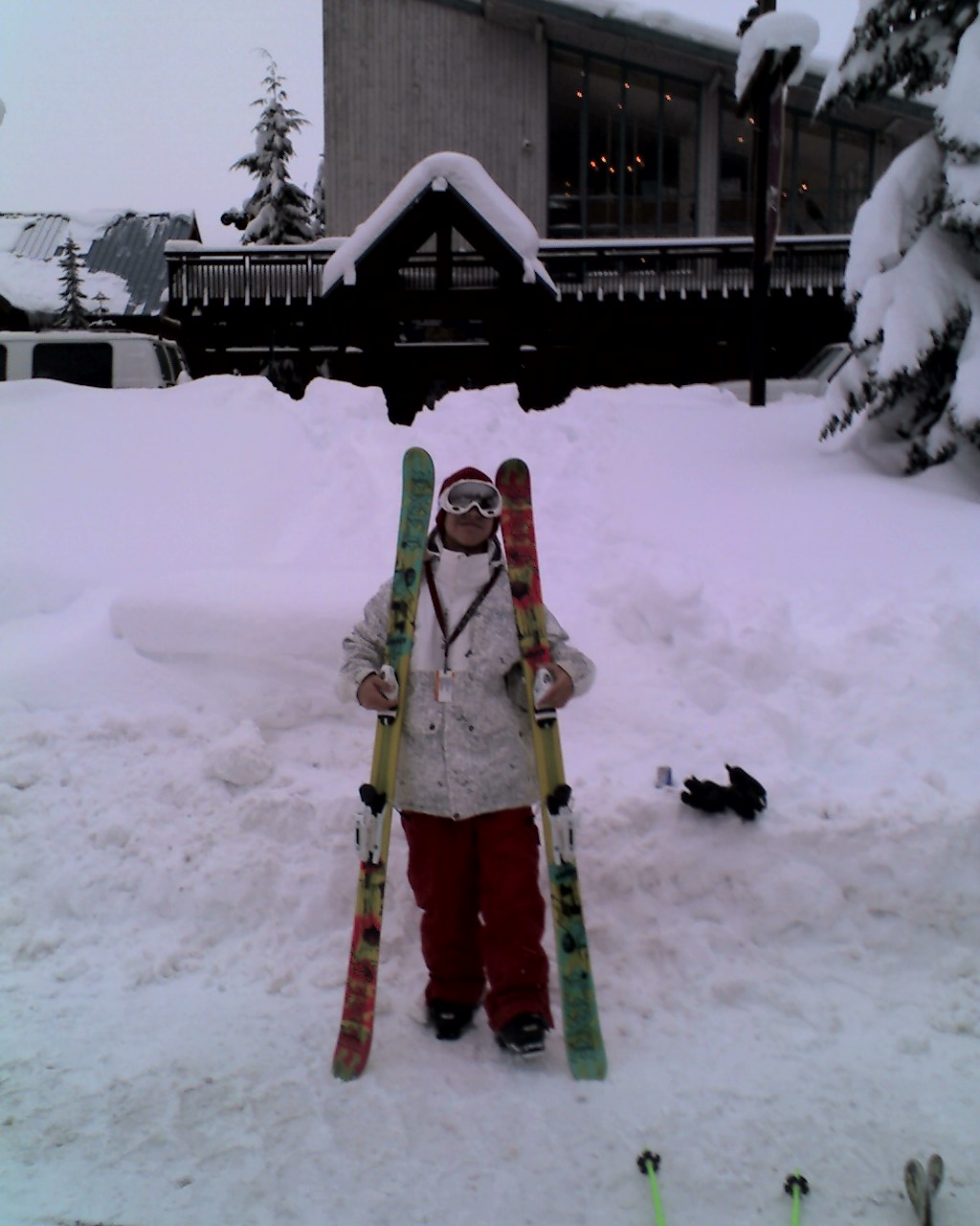 The Pic of me by my skis