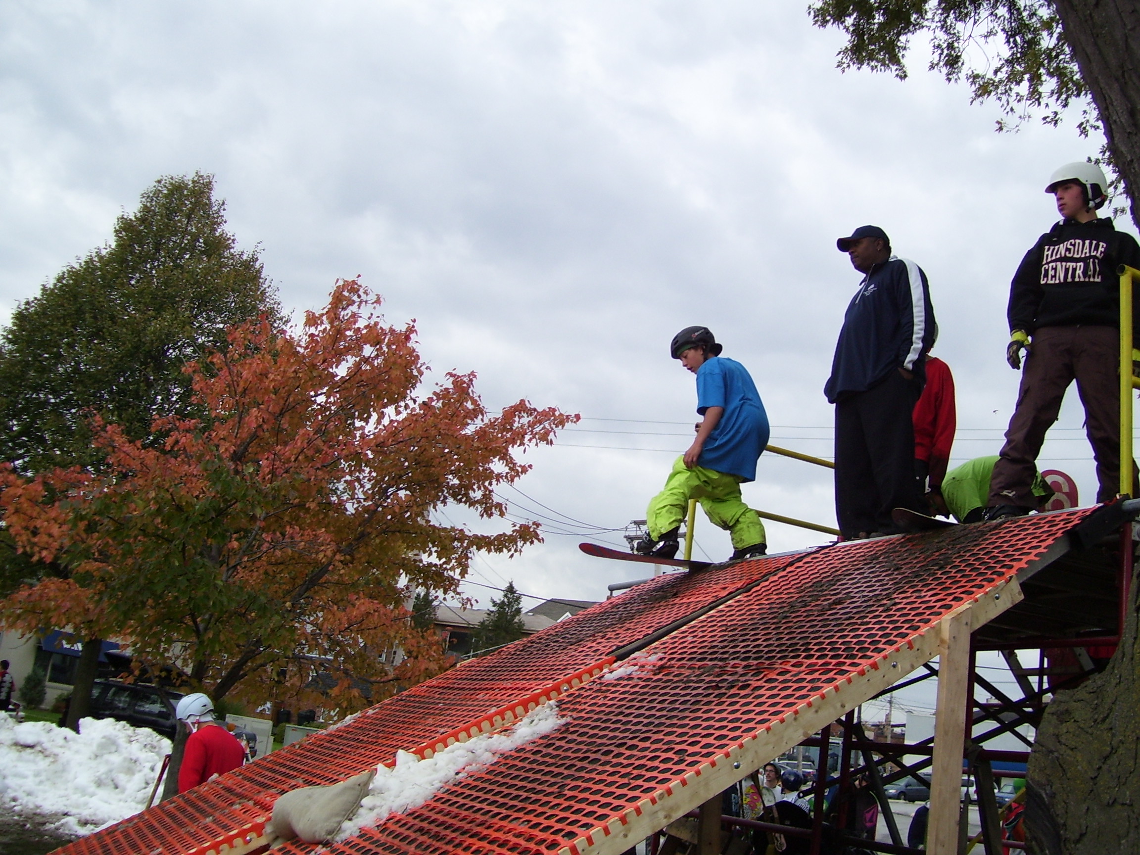The scaffolding at rail jam