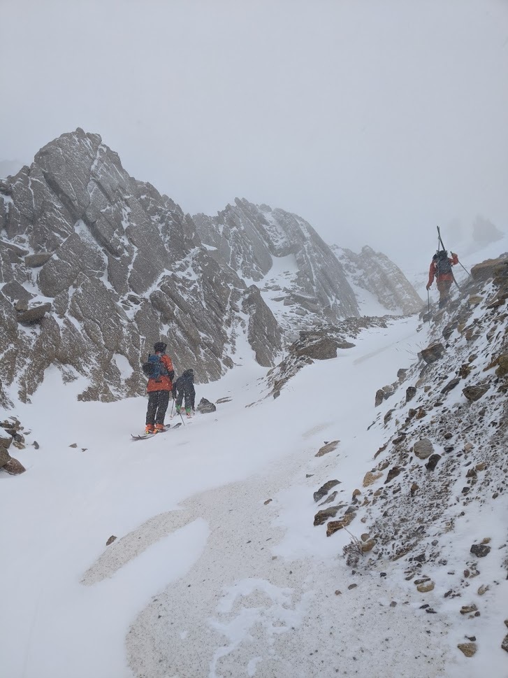 The search for snow covered rocks