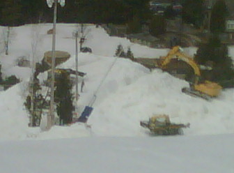The shake down jump being made at St. Sauveur