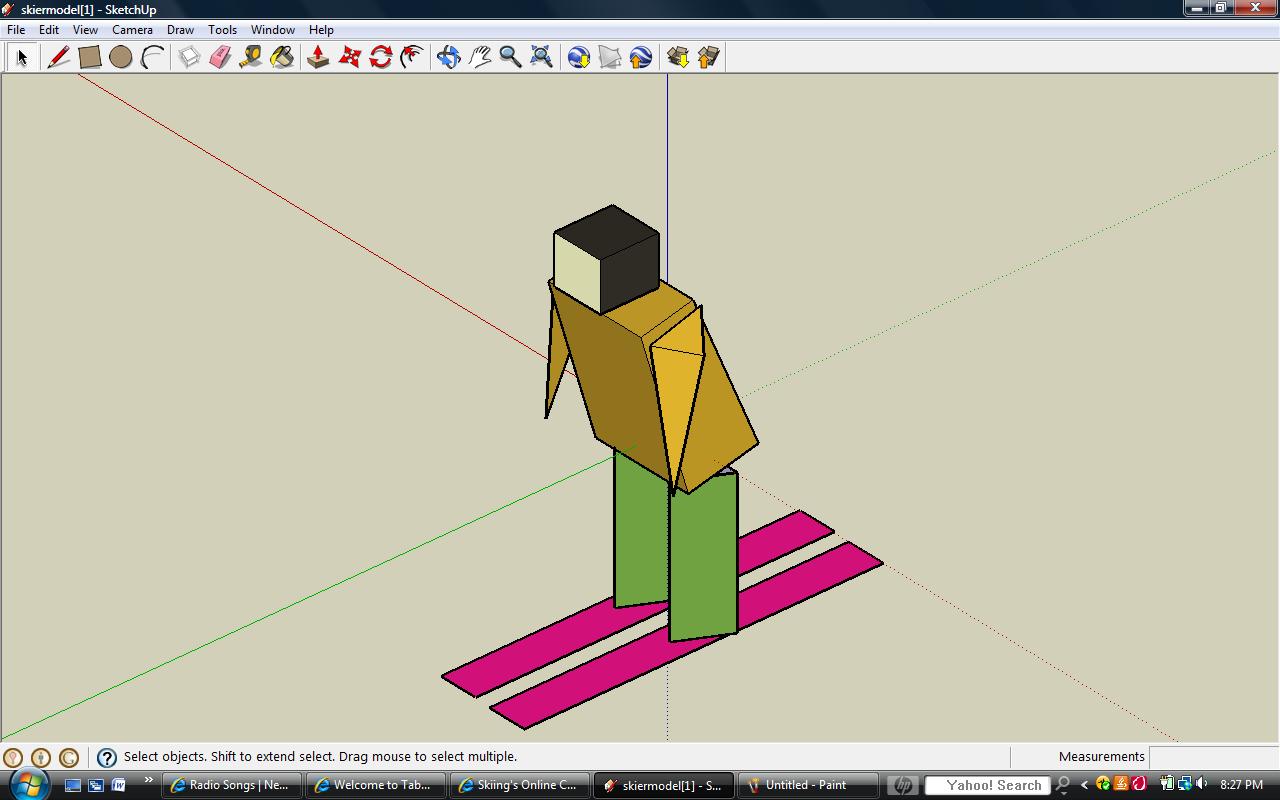 The skier model used in gnarshmellow