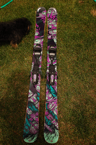 The skis!