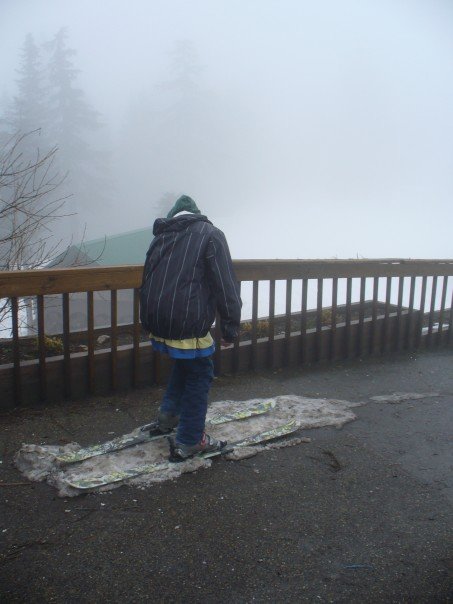 Theres oh so much snow up grouse