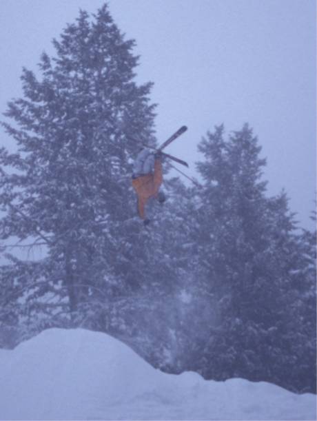 this is 360 mute in a mogul contest, kinda lame, but whatever...