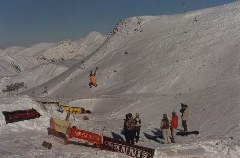 This is one of my first flairs, it was the first in real snow