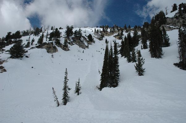 This is the inrun of Chad's Gap