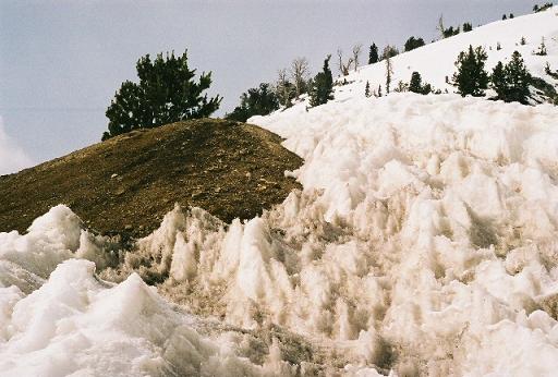 This is the landing of Chad's after Tanner broke himself and ski patrol "cleaned up his mess"