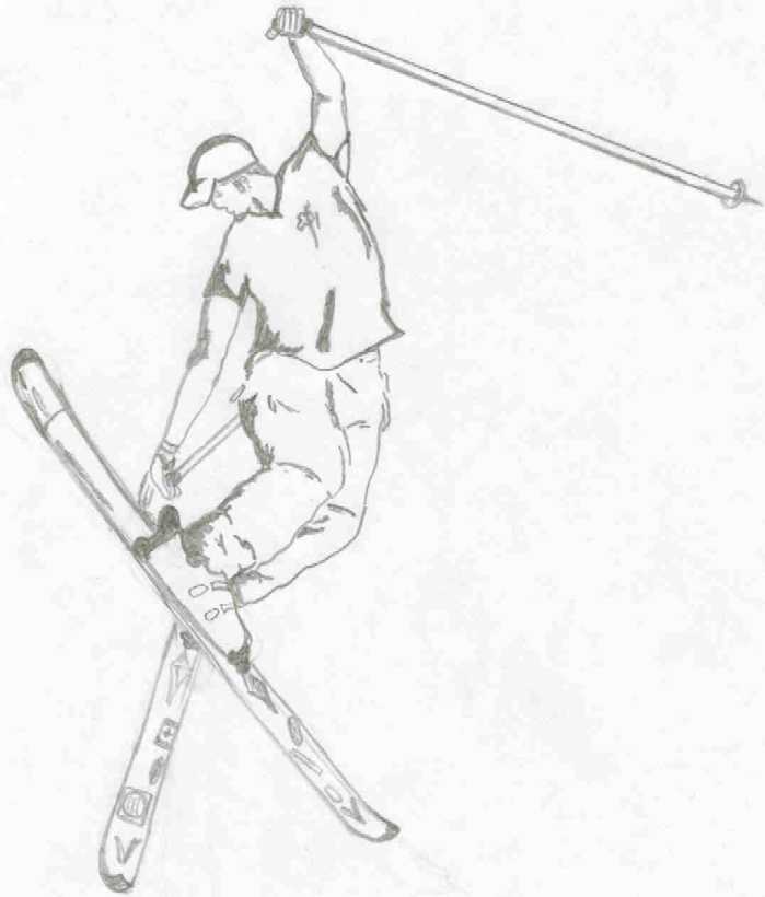  This is the sketch of the pic of him that i took of him. doing the tail grab at the rail session