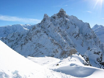 This is the view you get towards the Aguille du Fruit