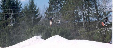 This Picture shows you how big the jump really was it had a double take off the big side about about