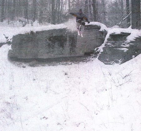 This was fun to hit but only landed in 2-3 inches of snow