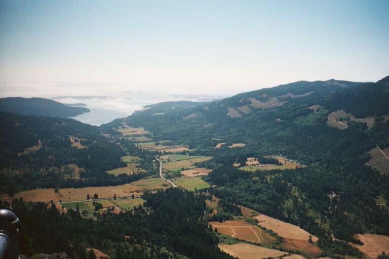 This was over looking some of the landscape of the island from up high!