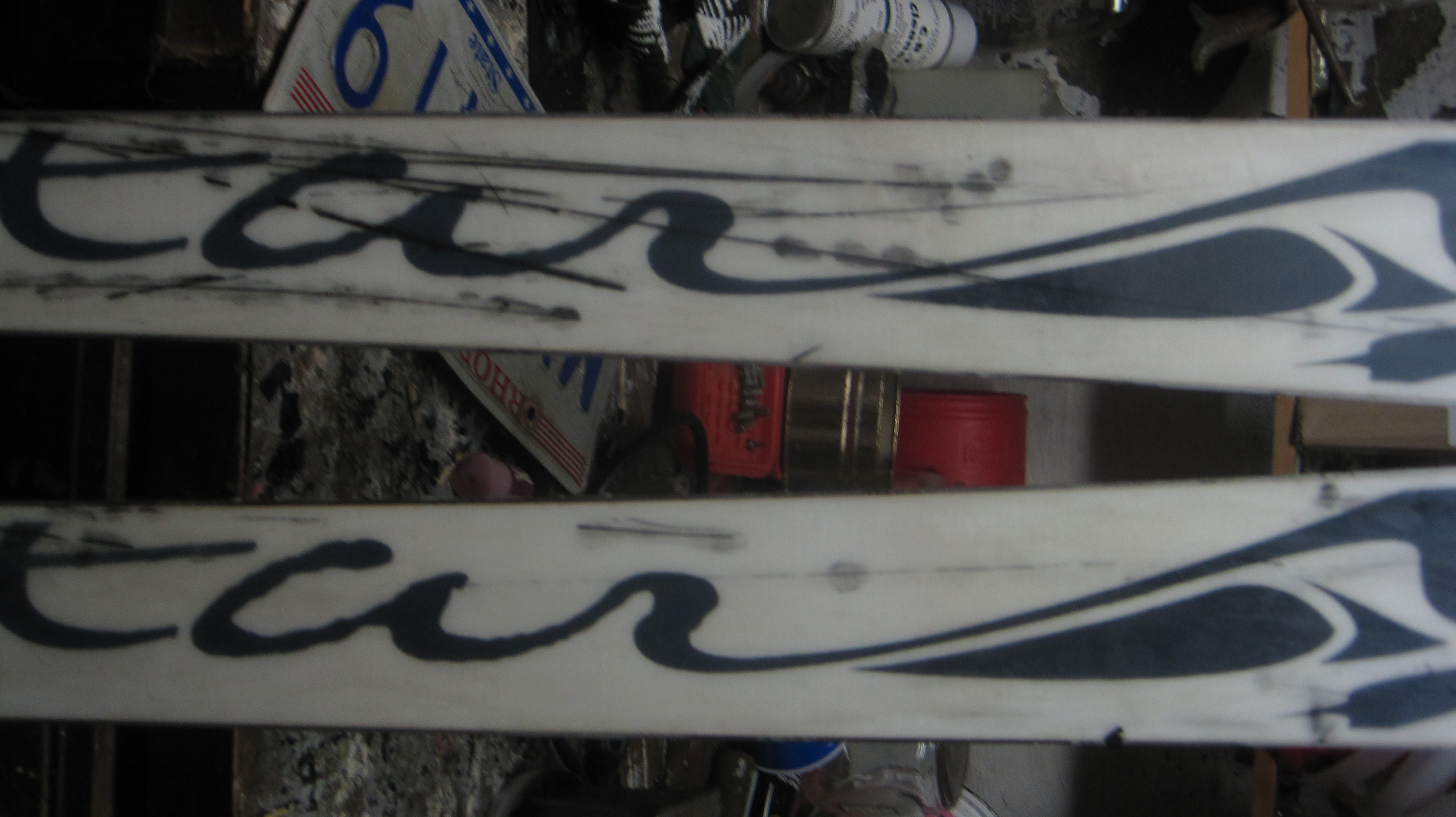 Thrashed skis 3