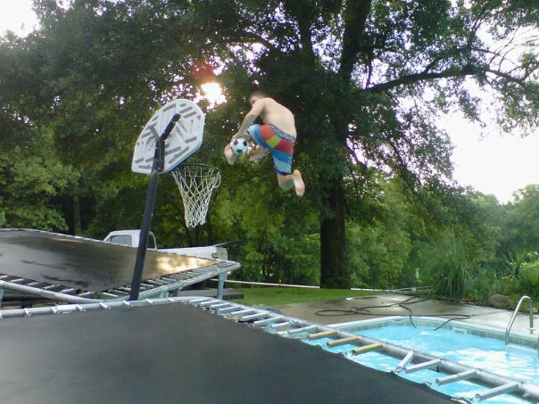 through the legs slam