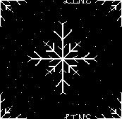Tiled back ground, snow flake