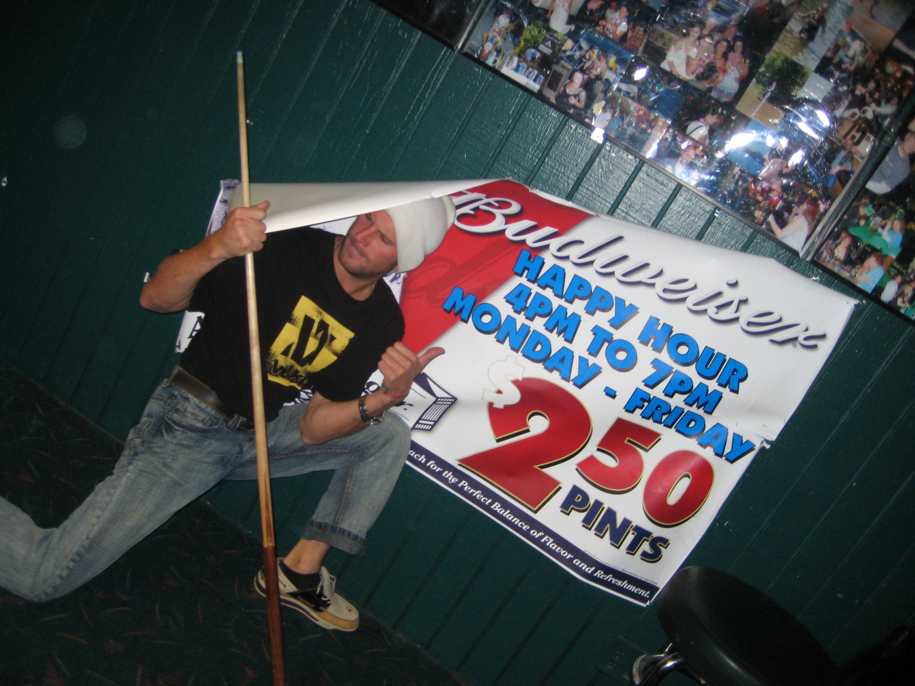 Tim Russell showing his impeccable fashion sense