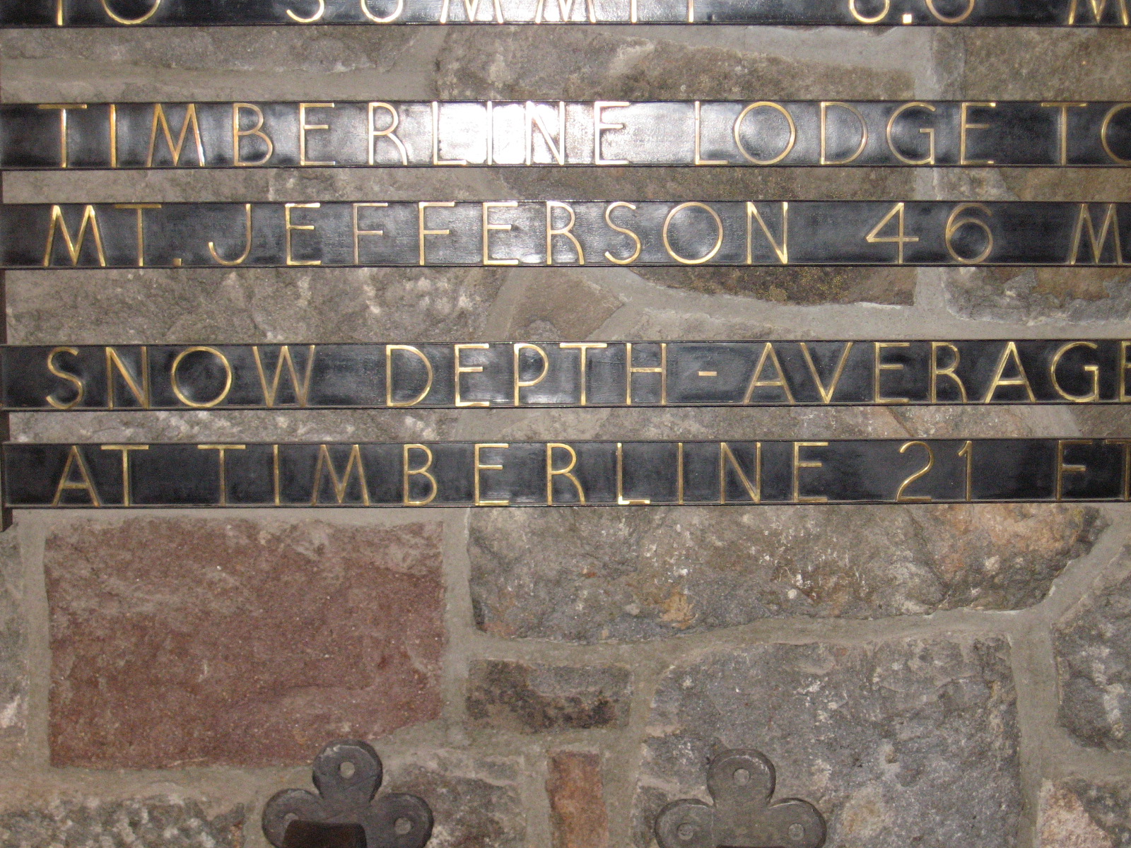 Timberline Plaque
