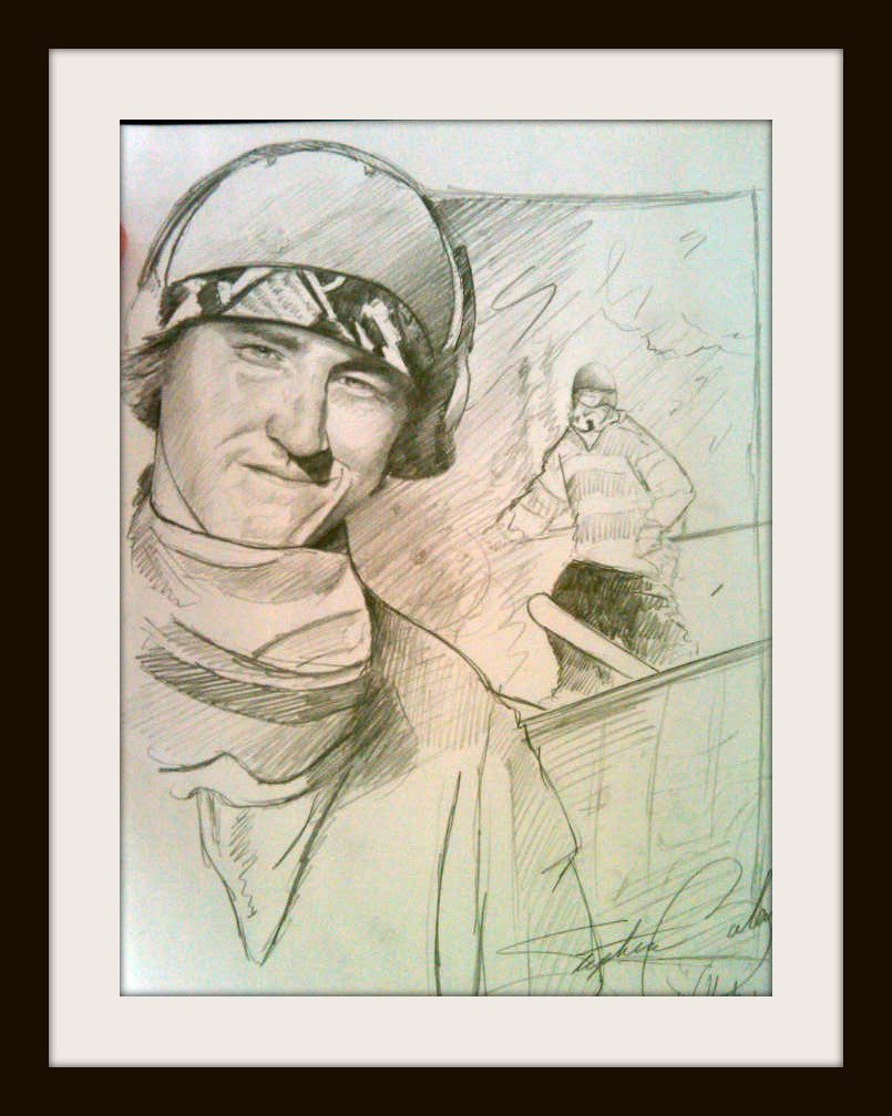 Tom Wallisch, very very quick sketch