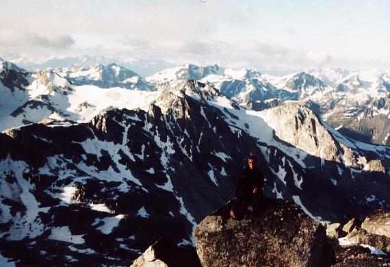 top of a peak at 7am