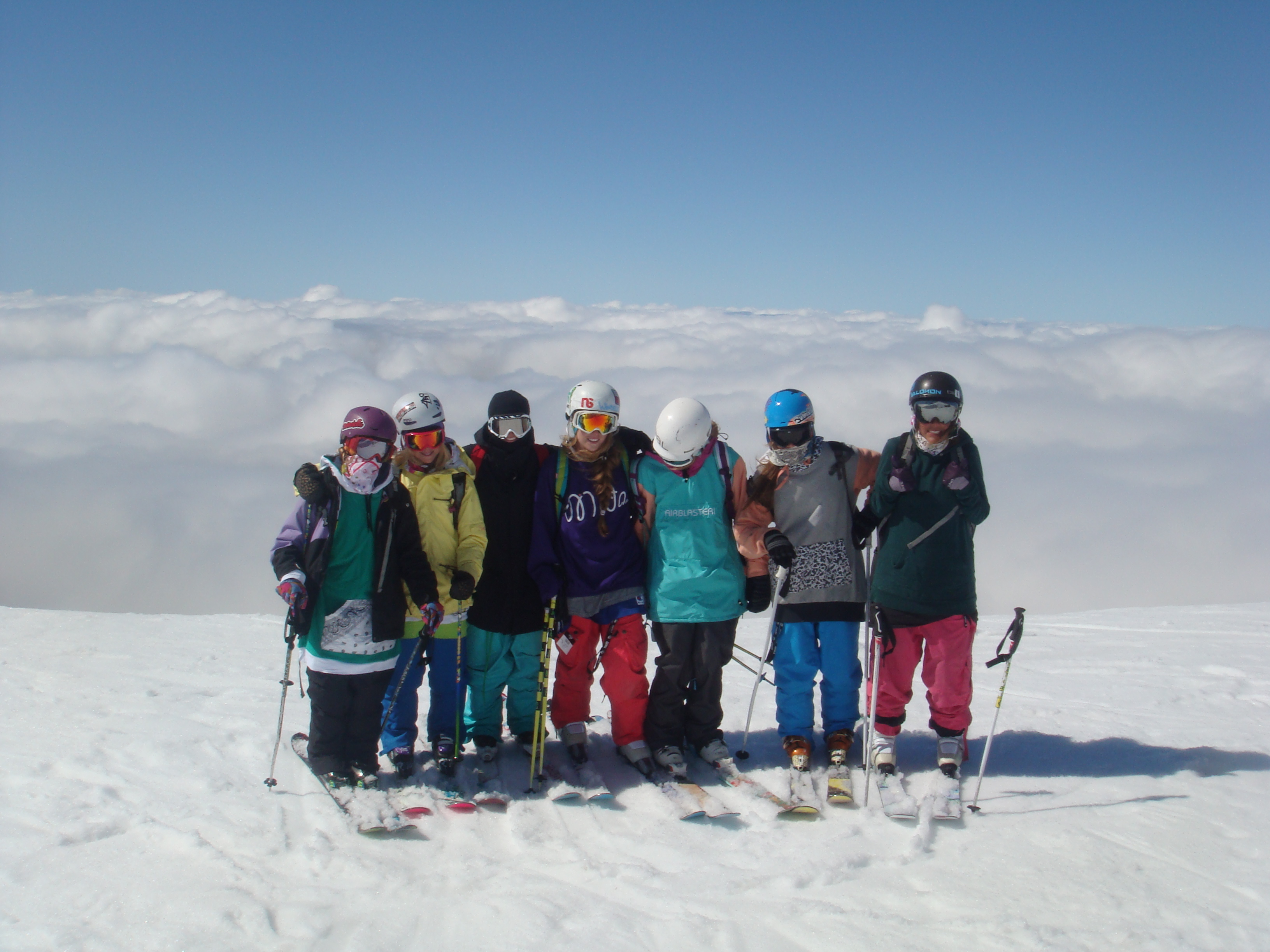 top of hood with the crew :)