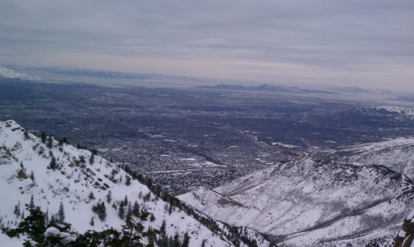 top of  neffs canyon looking out