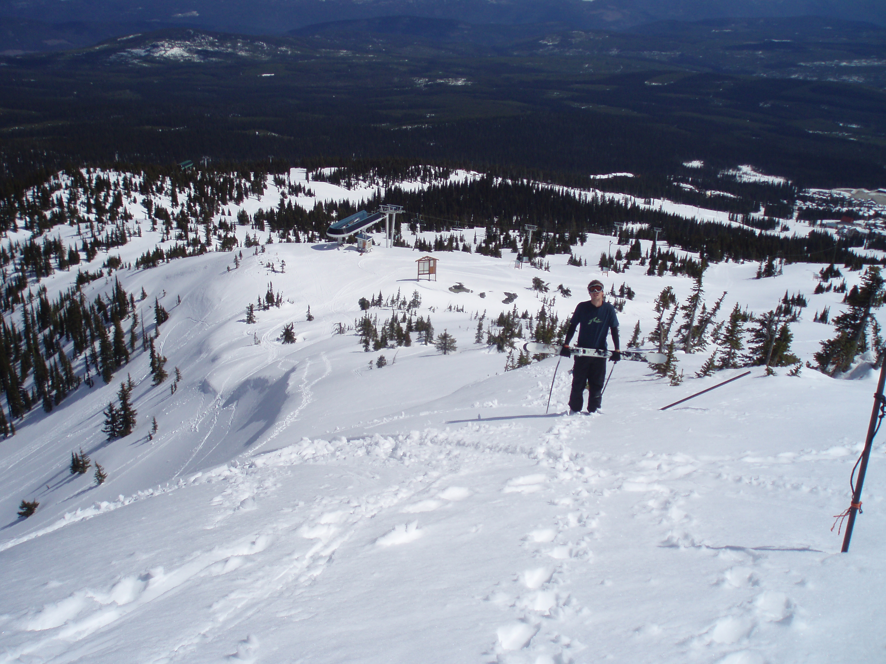 Top of the cliff about a month after closing!