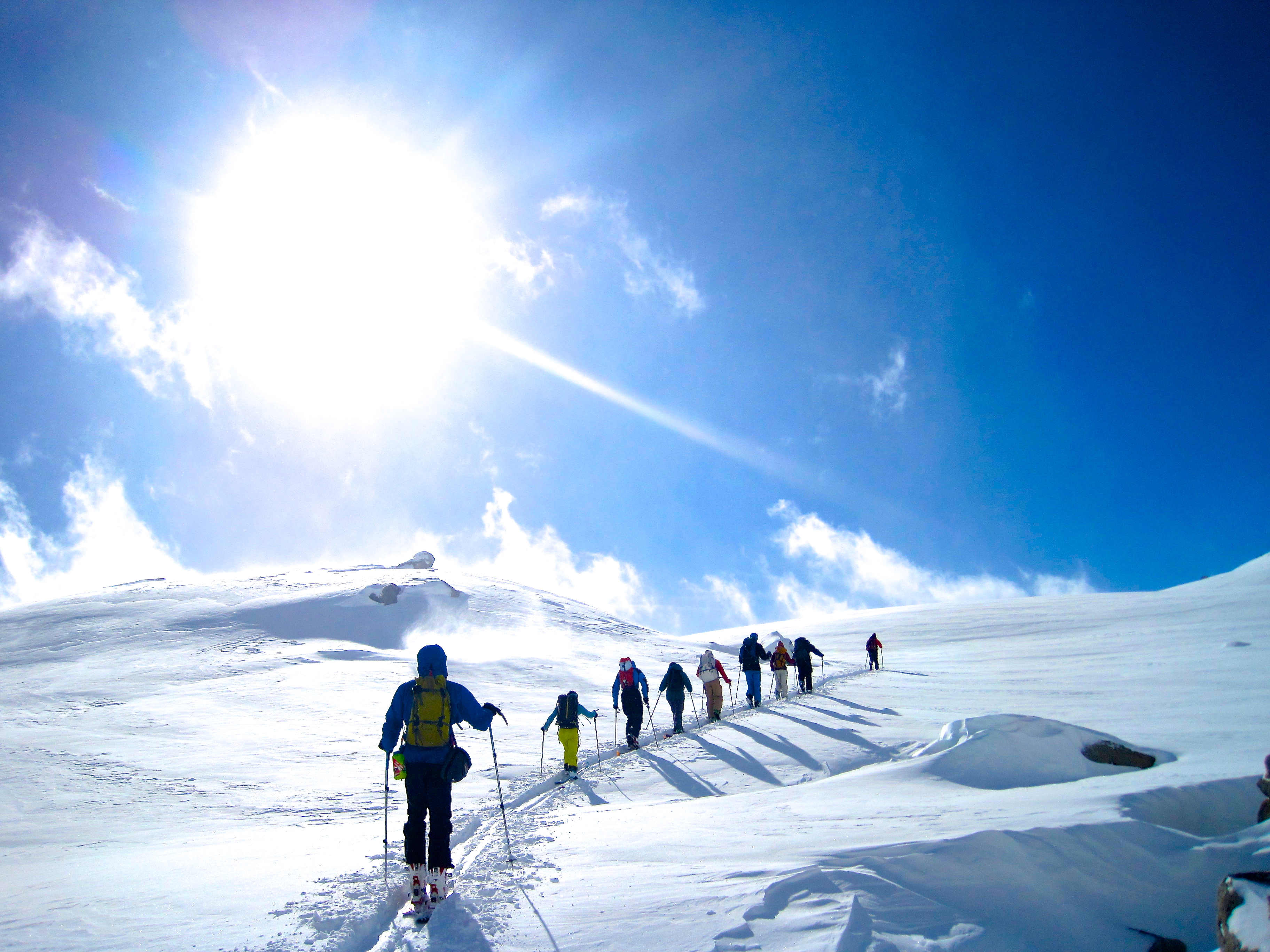 Touring at the Wendy Tompson Hut