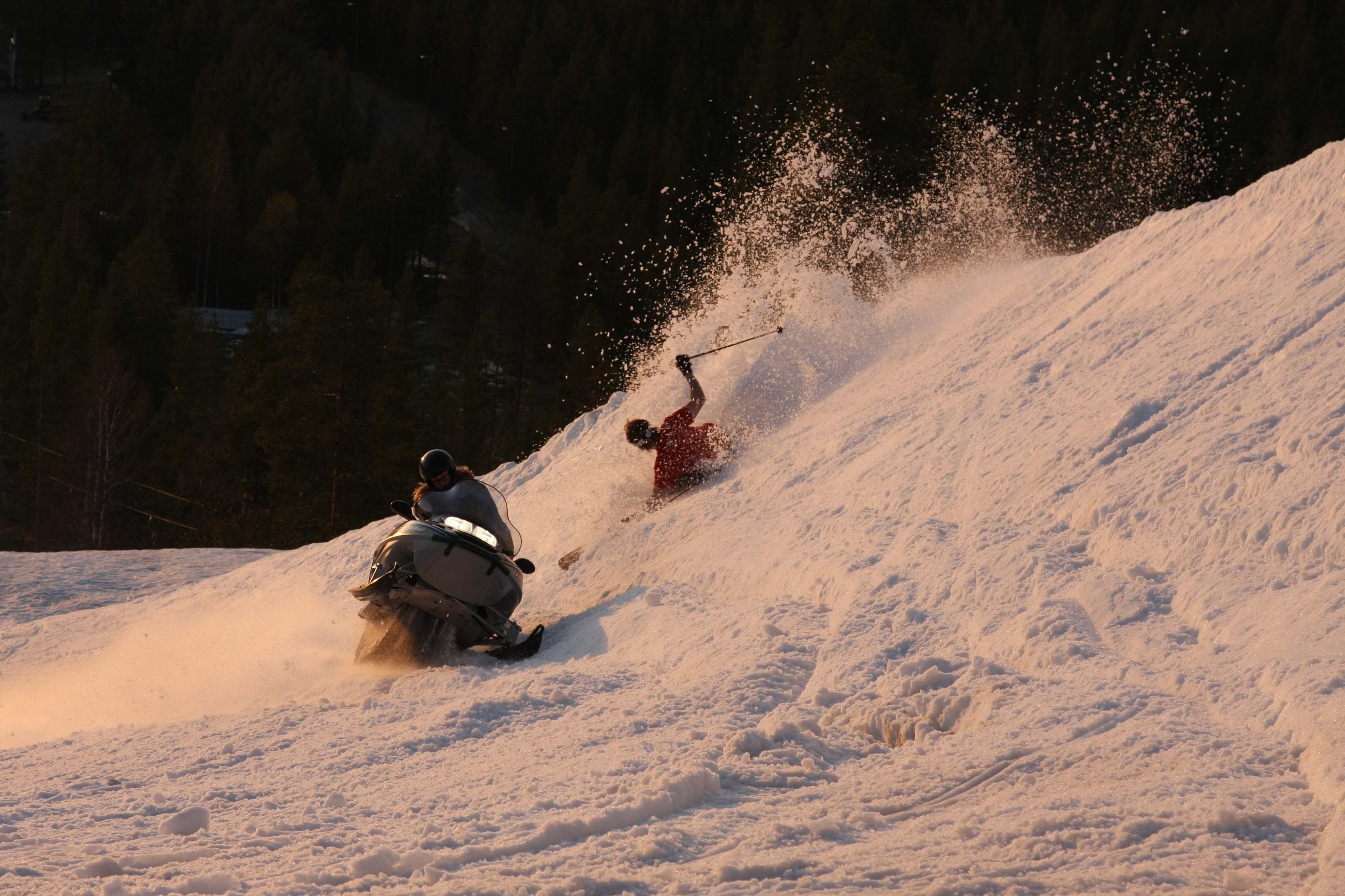 Traffic in half pipe