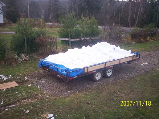 Trailer of snow