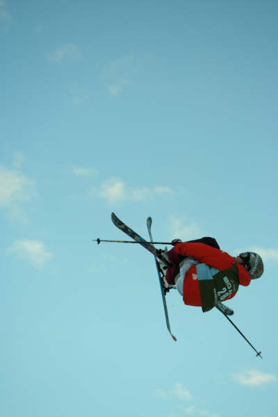 Training for WSI finals big air