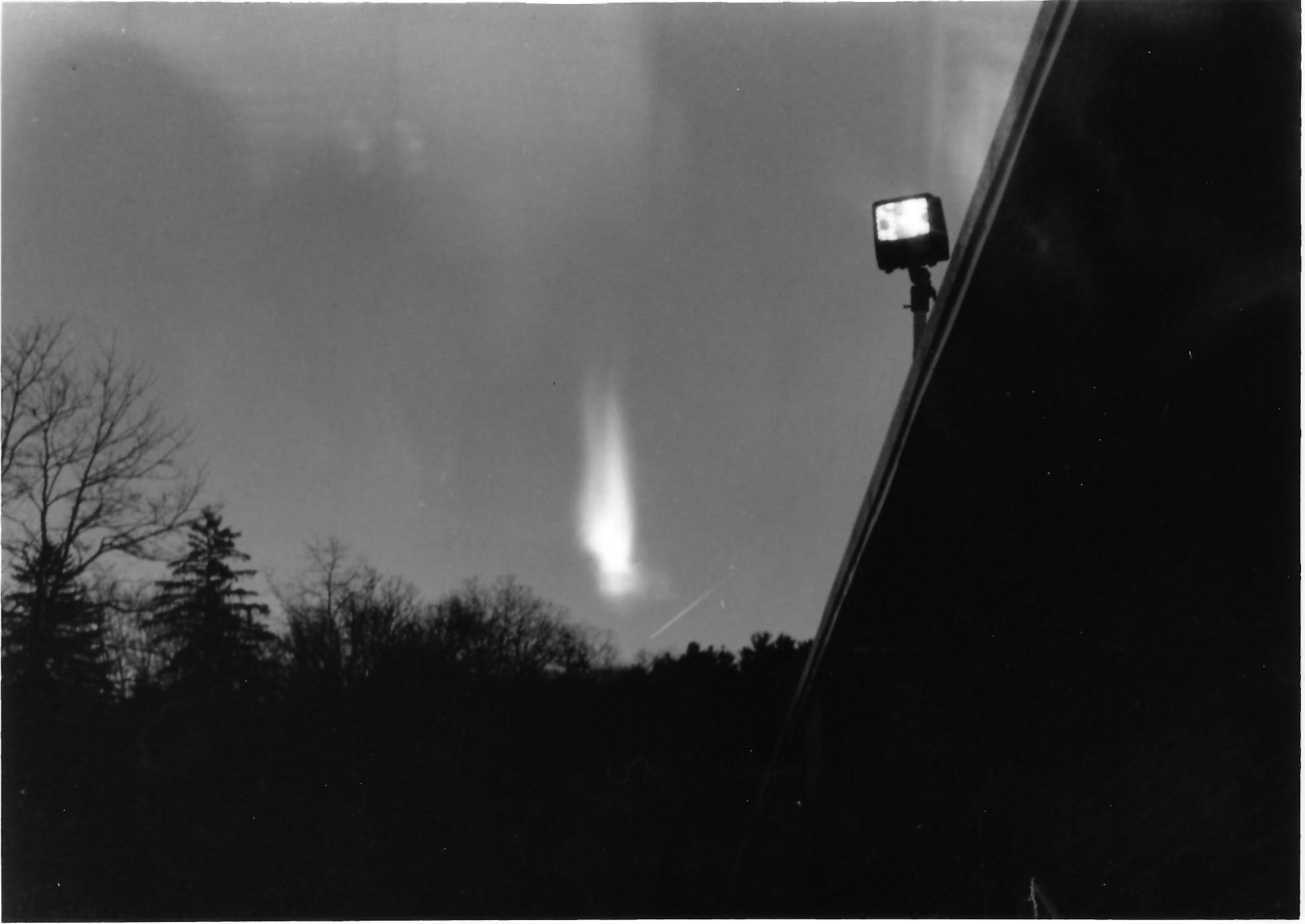 Transformation: Trees with lamp and a flame