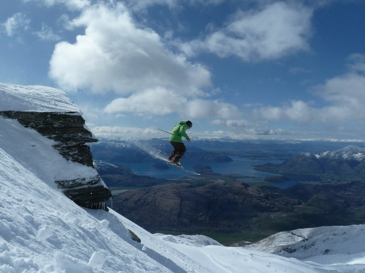 Treble cone cliff drop