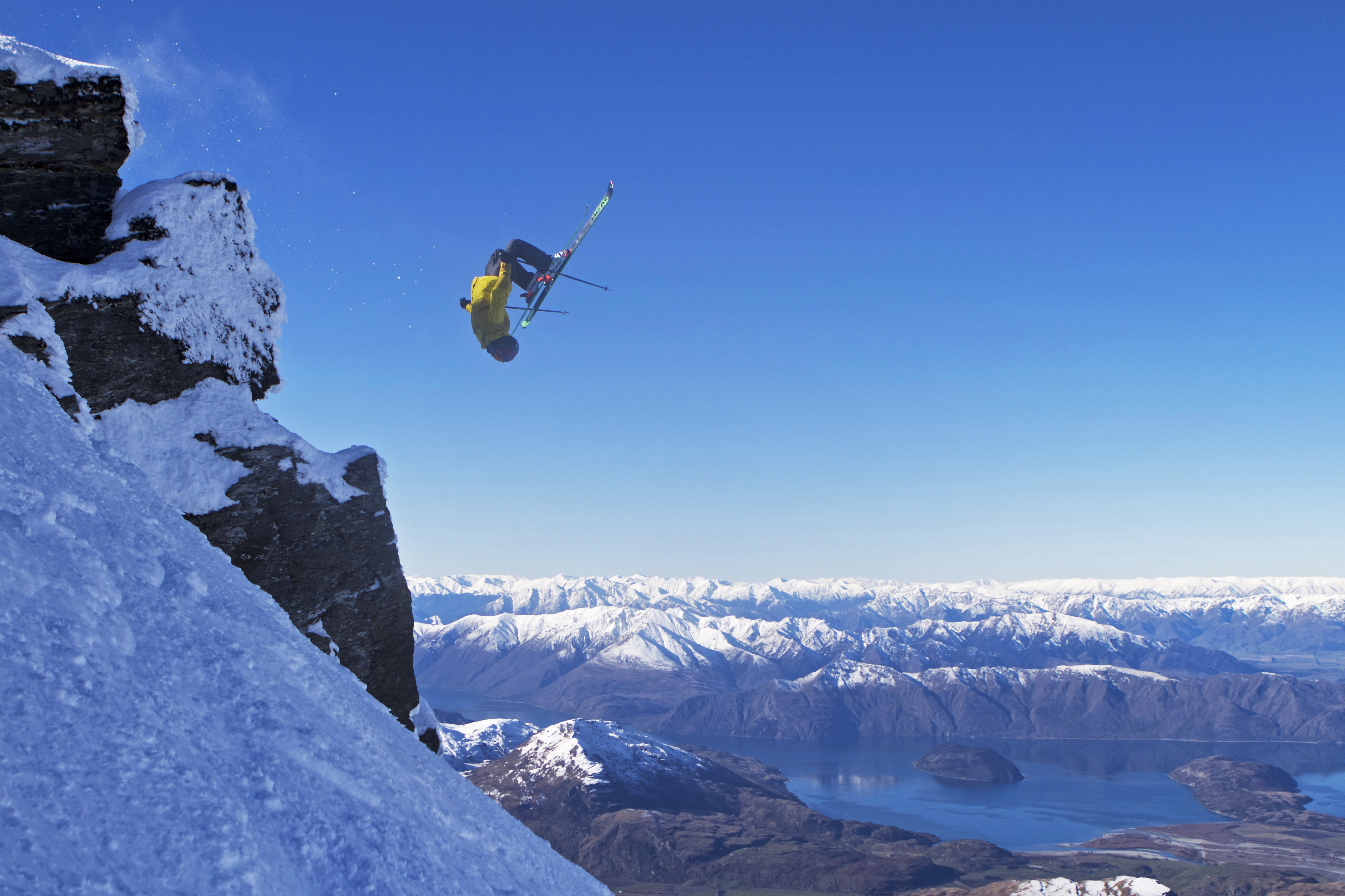 Treble Cone NZ Summit Cliff Backflip