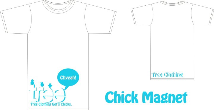 Tree chick magnet tee