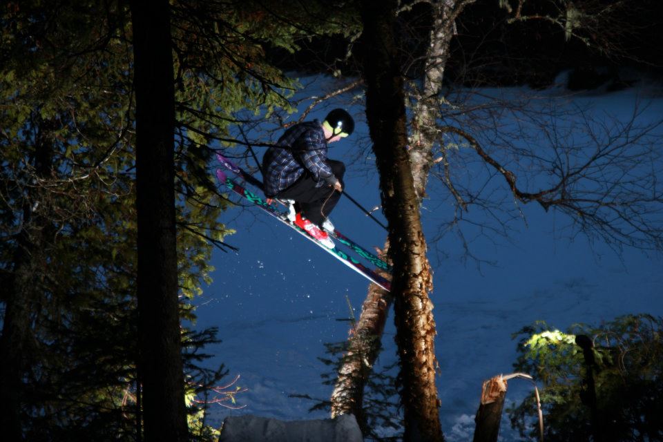 Tree tap to frozen river