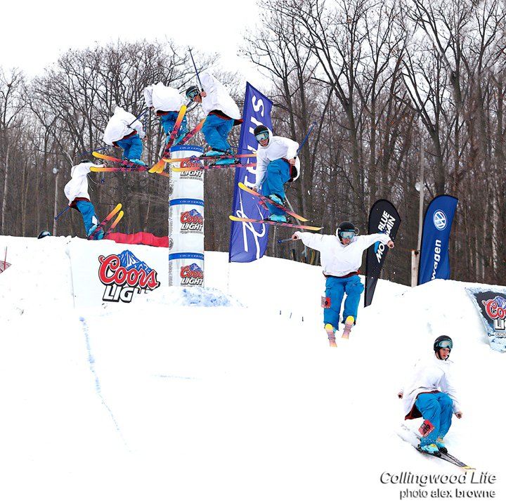 Triple challenge rail jam