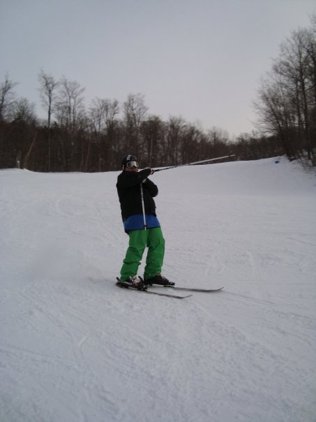 Trying to do the butterfly thing with my hands...