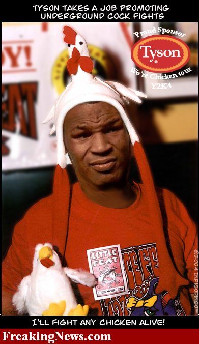tyson promoting cockfights, last one