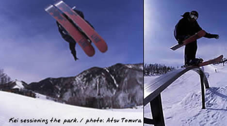 u skiers wish u could slide a rail with this much style