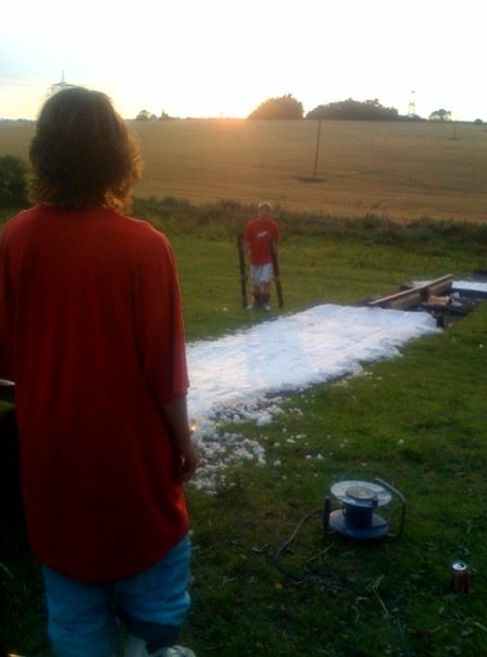 Unity and Rob our summer setup