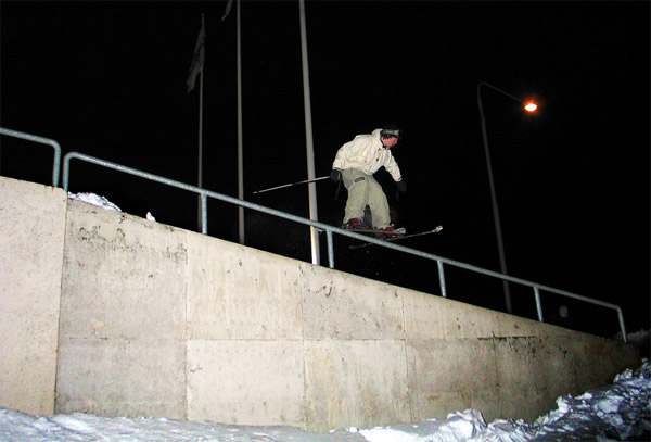 unnatural slide on handrail
