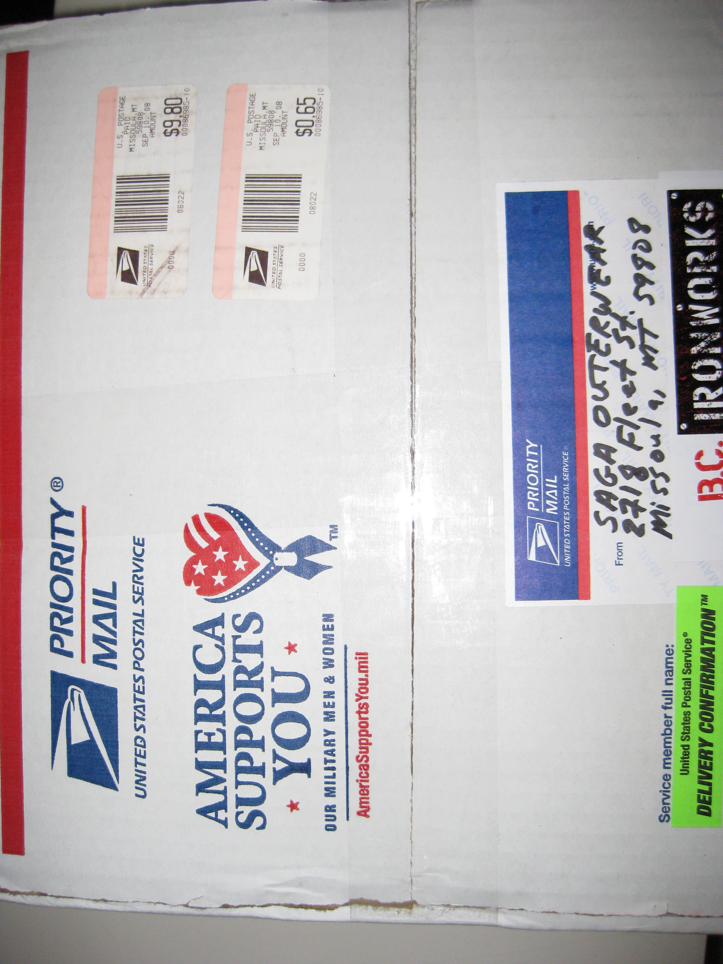 Unopened SAGA suit box