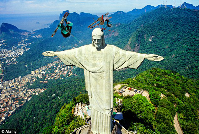 Unrealistic ski photoshop