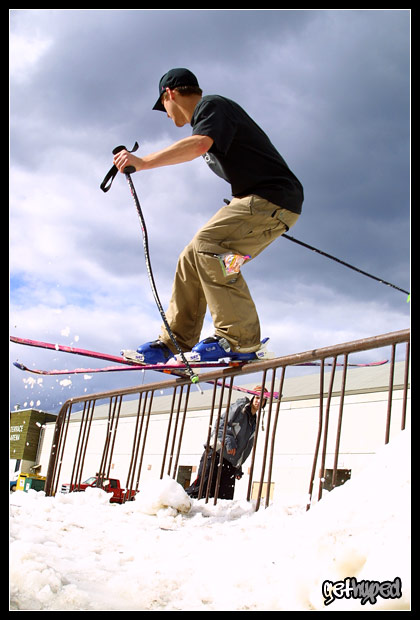 Up-skirt... if he was wearing a skirt