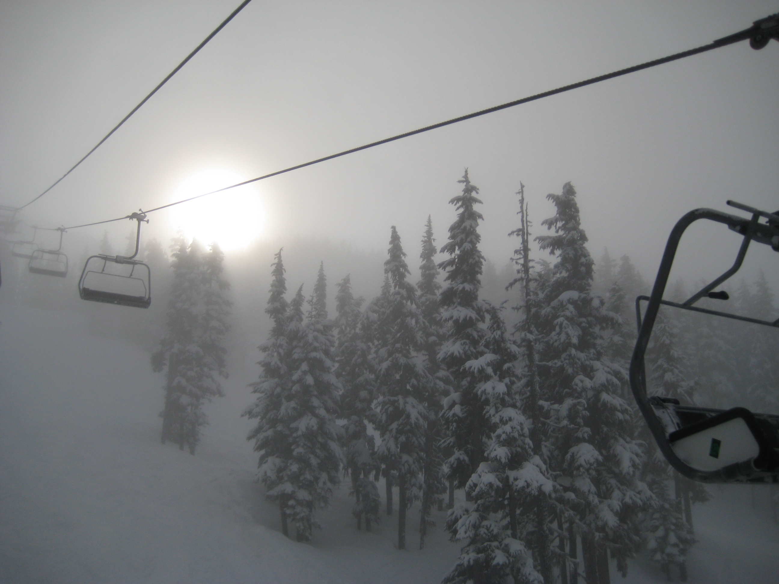 Up through the clouds