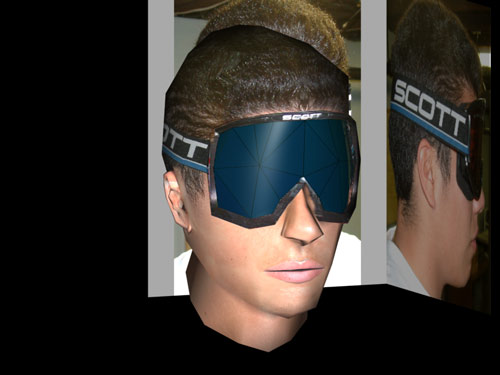 updated 3D skier's head