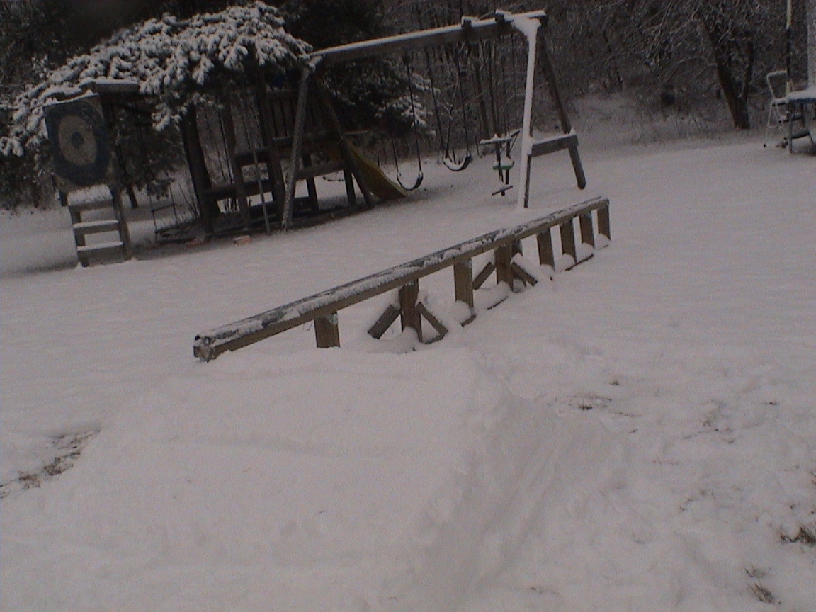 Upgraded backyard rail