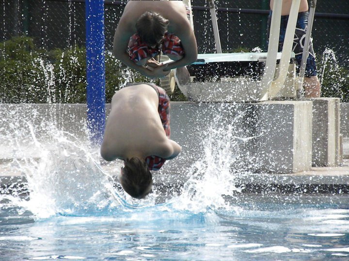 Upside down cannonball?