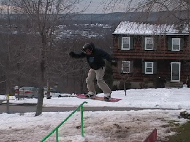 upslope frontside (sowboarder)